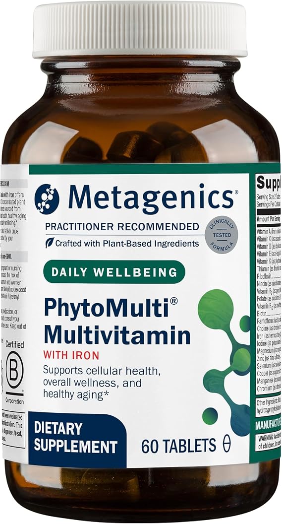 Metagenics PhytoMulti Multivitamin with Iron – 60 Tablets